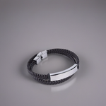 Doppelt Geflochtenes Gravur-Armband