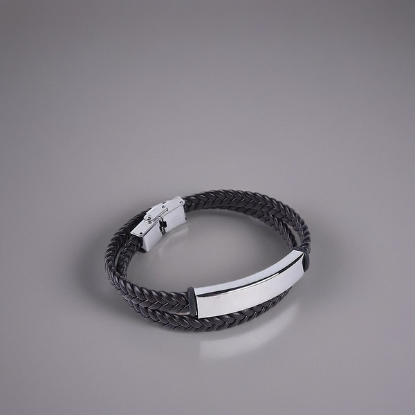 Doppelt Geflochtenes Gravur-Armband