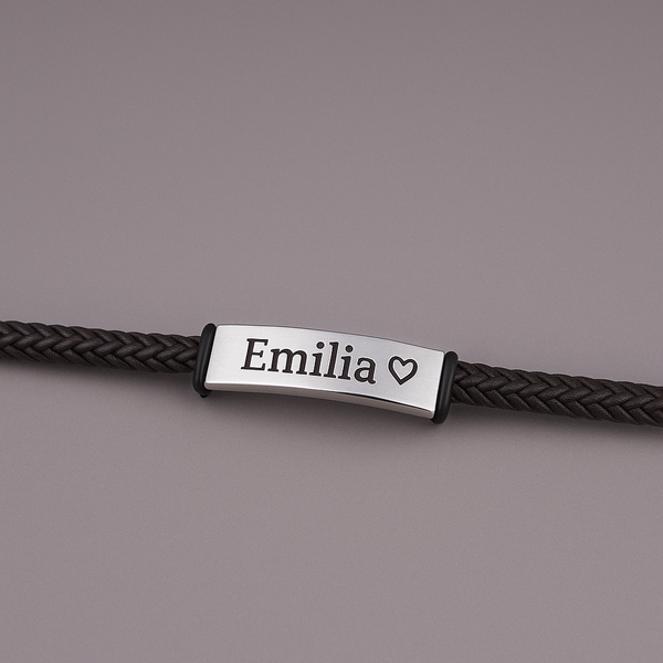 Doppelt Geflochtenes Gravur-Armband