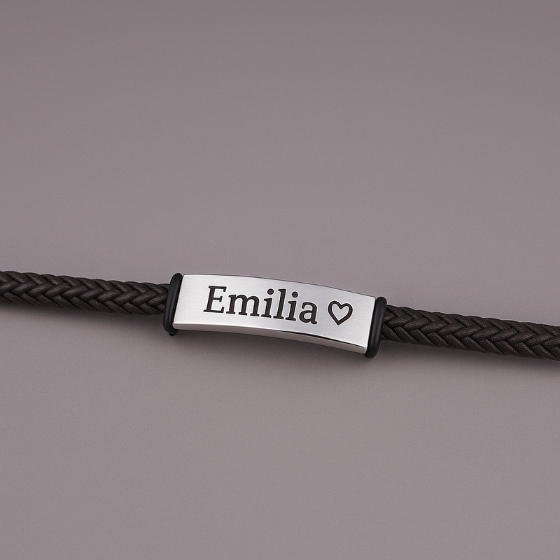 Doppelt Geflochtenes Gravur-Armband