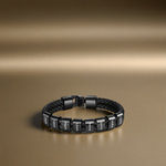 Lederarmband mit gravierten Beads