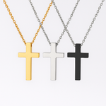 Halskette mit Gravur-Kreuz
