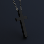Halskette mit Gravur-Kreuz