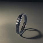 Lederarmband mit 5 gravierten Beads