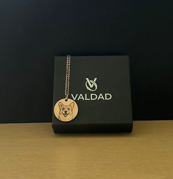Personalisierte Gravurkette mit Foto